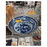 LARGE ANDREA BY SADEK BLUE & WHITE BOWL
