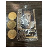 LOT OF 4 MEDALLIONS / COINS