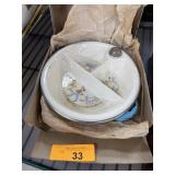 1940S CHILDS WARMING DISH W ORIGINAL BOX