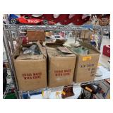 3 BOXES OF AMERICAN AIRLINES ESPRESSO CUPS SAUCER