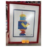 VINTAGE ROBOT PRINT BY JUDITH