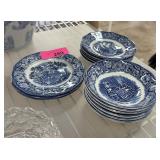 LOT OF LIBERTY BLUE COLONIAL CHINA