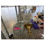 MIXED MERCURY GLASS STYLE ITEMS / SCONCE