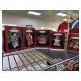 LOT OF 5 HALLMARK CHRISTMAS ORNAMENTS