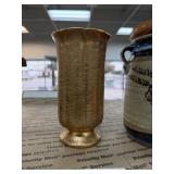 VINTAGE STANGL GOLD LAYERED VASE
