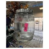 GLASS BARREL BEVERAGE DISPENSER