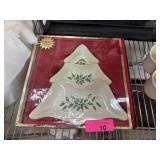 LENIX CHRISTMAS TREE SERVING PLATE