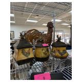 LOT OF ROOSTER CHICKEN THEM CANISTERS / DECOR
