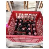 LOT OF COCA COLA BOTTLES & CRATE