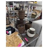 LARGE LOT OF IKEA DISHES NICE COLOR