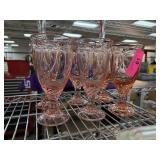 6PC NORITAKE SWEET SWIRL GLASSES