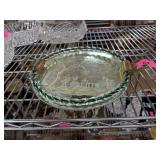 VINTAGE MIRRORED GLASS HANDLED VANITY TRAY