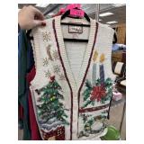 UGLY CHRISTMAS SWEATER VEST SZ M