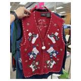 UGLY CHRISTMAS SWEATER VEST SZ M