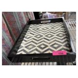 WEST ELM HANDLED TRAY BONE INLAY $119 RETAIL