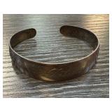 HAND WROUGHT STERLING SILVER CUFF BRACELET