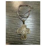 STERLING SILVER CROSS NECKLACE