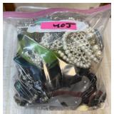 1 GALLON BAG OF MIXED JEWELRY