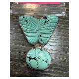 LARGE STERLING SILVER LARRGE BUTTERFLY PENDANT