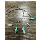 STERLING SILVER TURQUOISE NECKLACE