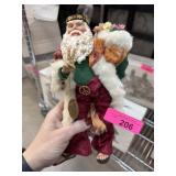 HIPPY SANTA CLAUS FIGURE
