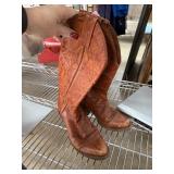 OK COWBOY BOOTS WEATHERFORD OK SZ 7D