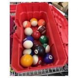 LOT OF POOL BALLS