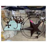 IRON TEXAS STAR / WALL MOUNT HOOKS