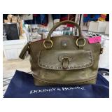 DOONEY & BOURKE LEATHER PURSE SUEDE TRIM INSIDE