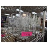 LOT OF 9 DR PEPPER GLASSES
