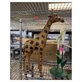 LARGE LEATHER WRAPPED GIRAFFE