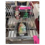 3PC BLOWN GLASS CHRISTMAS ORNAMENTS