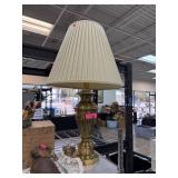 LARGE BRASS TABLE LAMP