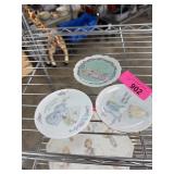3PC PRECIOUS MOMENTS SMALL SAUCERS