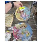 2PC PLASTIC PRECIOUS MOMENTS PLATES