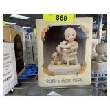 PRECIOUS MOMENTS FIGURE BABY'S FIRST MEAL