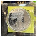 2009 AMERICAN EAGLE PROOF SILVER PLTD REPLICA