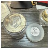 TUBE OF 1976-D UNC JFK HALF DOLLARS BICENTENNIAL