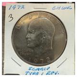 1972 UNC IKDE DOLLAR TYPE I REVE