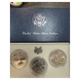 3PC US SILVER DOLLARS 1998 UNC DOLLARS