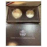 1989 CONGRESSIONAL PROOF SILVER DOLLAR CLAD HALF