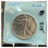 1937 WALKING LIBERTY SILVER HALF DOLLAR BETTER