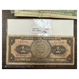 1967 MEXICO 1 PESO CURRRENCY NOTE