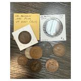 LOT OF MIXED GREAT BRITAIN FOREIGN COINS