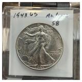 1943 WALKING LIBERTY SILVER HALF DOLLAR HIGH GRADE