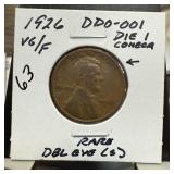 1925 WHEAT PENNY CENT DDO-001 DIE 1 DOUBLE EYES