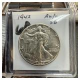 1942 WALKING LIBERTY SILVER HALF HIGH GRADE