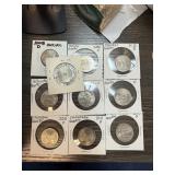 QTY 10 HIGH GRADE WASHINGTON QUARTERS