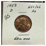 1953-D UNC WHEAT PENNY CENT