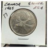 1965 CANADA SILVER QUARTER